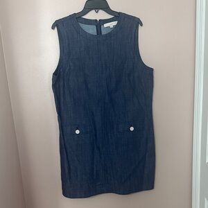 LOFT Sleeveless Dark Blue Mini Dress